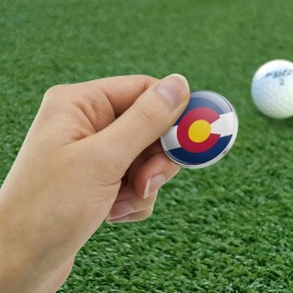 GRAPHICS & MORE Colorado State Flag Golfing Premium Metal Golf Ball Marker