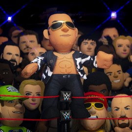 WWE Old School The Rock 10 Plush Figure - A Wrestling Legend for Play or Display