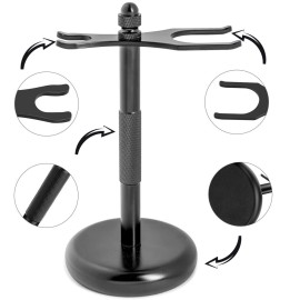 Shaving Razor Kit Double Edage Safety Razor 2 Layers Stainless Steel Shaving Mug Shaving Soap Cream Synthetic Shaving Brush Heavy Chrome Shaving Stand Black Shaving Razor Gift for Men Shaving Razor Kit Double Edage Safety Razor 2 Layers Stainless Steel Shaving Mug Shaving Soap Cream Synthetic Shaving Brush Heavy Chrome Shaving Stand Black Shaving Razor Gift for Men