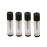 25Pcs Lip Balm Tubes Containers 5g Clear body with Twist Bottom and Cap,Empty Refillable Plastic DIY Lipstick Lip Gloss Containers Chapstick Tube Crayon Pipe Bottle (black lid)