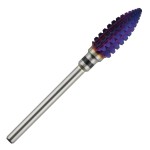 C & I Tapered Tornado & Texas Tornado Nail Drill Bit for Nail Drill Machine, Purple Coated (Texas Tornado, XC)