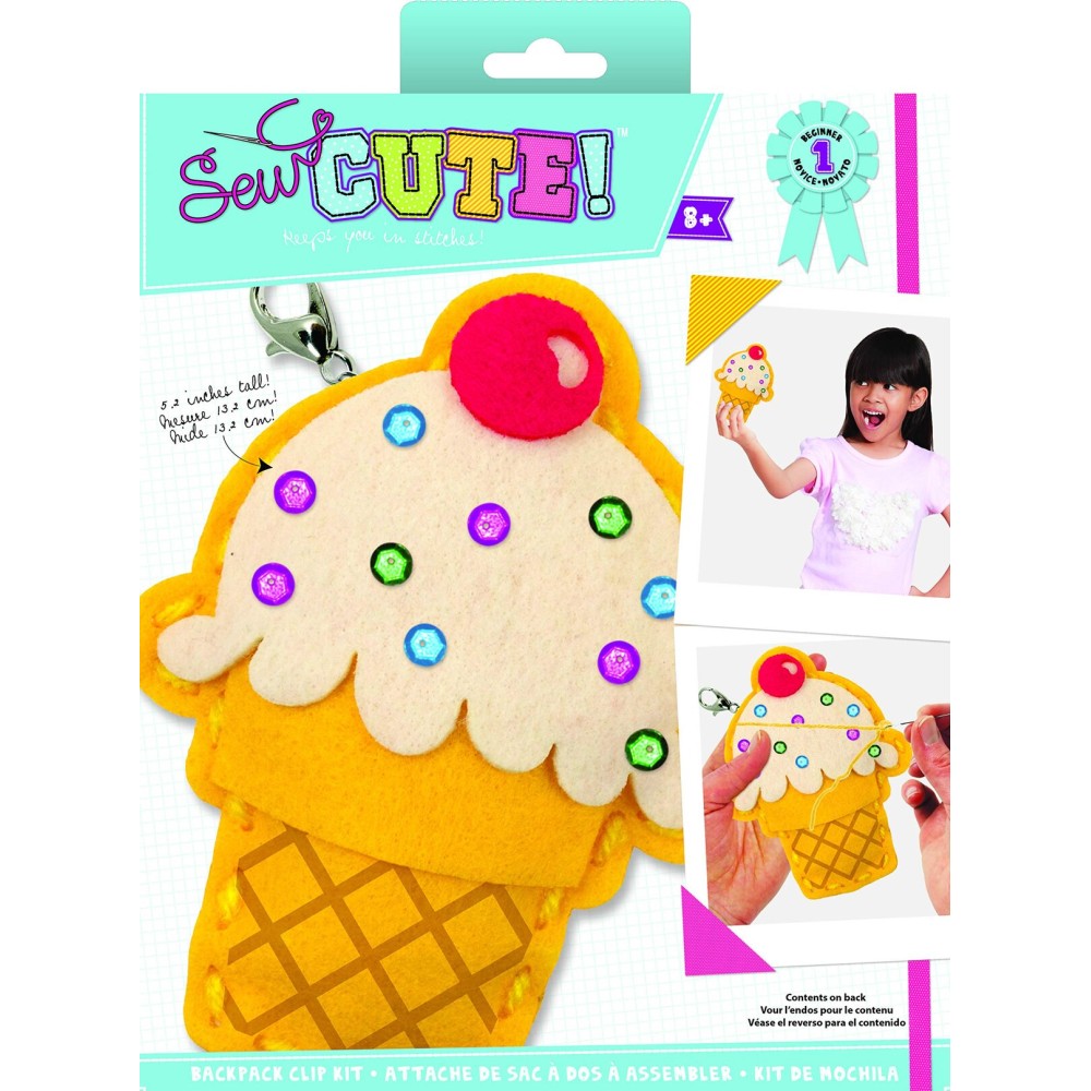 Colorbok Sew Cute Mini Ice Cream, Multicolor