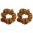 Large Solid Scrunchie - Set of 2 - Tan