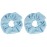 Large Solid Scrunchie - Set of 2 - Light Blue