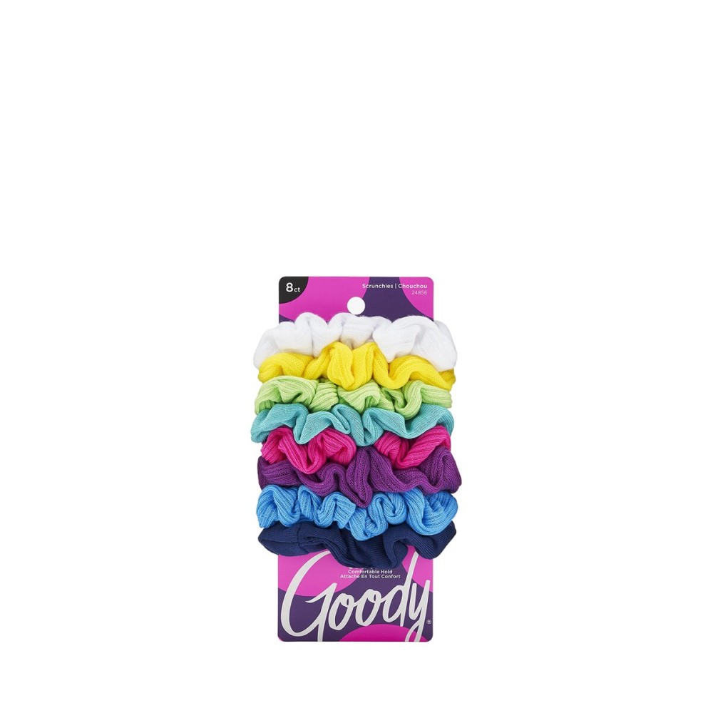 Goody Women\'s Ouchless Jersey Variety Scrunchies, 8 Count Goody Women\'s Ouchless Jersey Variety Scrunchies, 8 Count