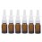 ericotry 6PCS 10ml/0.34oz Empty Glass Refillable Nasal Spray Bottles Fine Mist Sprayers Makeup Water Travel Containers Jars For Essential Oils Saline Water Applications Perfume Sold Empty (Brown)
