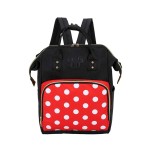Exttlliy Baby Diaper Bag Backpack, Large Capacity Waterproof Multi-Function Fashion Polka Dots Travel Bag Pack, Nursing Bag(A)