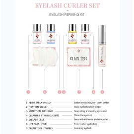 Eyelash Perming Full Kit, Lash Lift Kit, Professional Eyelash Curling Lash Extension Set, Glue Upgraded Version, Semi-Permanent Lash Lifting Tools Suitable for Salon ICONSIGN Eyelash Perming Full Kit, Lash Lift Kit, Professional Eyelash Curling Lash Extension Set, Glue Upgraded Version, Semi-Permanent Lash Lifting Tools Suitable for Salon ICONSIGN