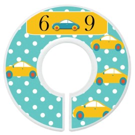 Mumsy Goose Baby Boy Clothes Dividers Nursery Closet Dividers Cars and Trucks