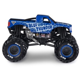 Monster Jam, Official Blue Thunder Monster Truck, Die-Cast Vehicle, 1: 24 Scale