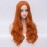 BERON Orange Wig Long Curly Wig Orange Wigs for Women Ginger Wigs Heat Resistant Synthetic Hair with Hairnet