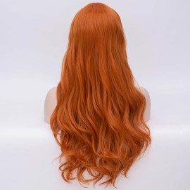 BERON Orange Wig Long Curly Wig Orange Wigs for Women Ginger Wigs Heat Resistant Synthetic Hair with Hairnet BERON Orange Wig Long Curly Wig Orange Wigs for Women Ginger Wigs Heat Resistant Synthetic Hair with Hairnet