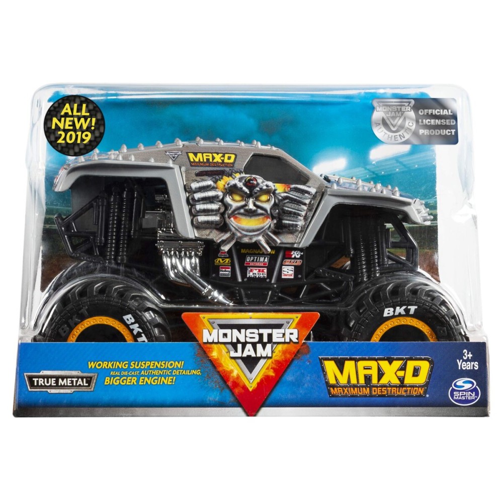 Monster Jam Official Max D Monster Truck, Die-Cast Vehicle 1:24 Scale