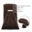 ABH AmazingBeauty Tape in Hair Extensions Human Hair Semi-permanent Tape Attached Real Remy Human Hair Extensions Tape in 50g 20pcs Invisible Seamless Reusable Skin Weft Dark Brown Color 2 22 Inch