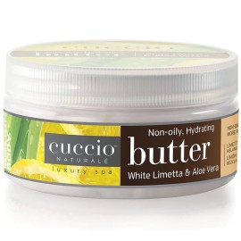 Cuccio Naturale Butter Babies - Ultra-Moisturizing, Renewing, Scented Body Cream - Deep Hydration For Dry Skin Repair - Made With All Natural Ingredients - White Limetta And Aloe Vera - 1.5 Oz