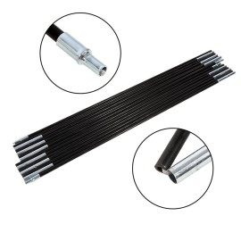 Tent Pole TOPINCN Folding Fiber Glass Rod Double Replacement Tent Pole Support Frames for Awning Poles Camping Hiking