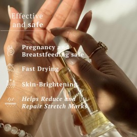Promise Stretch Mark Prevention Bump Oil, Defense + Repair, Clean Pregnancy Skincare, Non-Toxic, Pregnancy Belly Oil, Vegan, Fast Drying Promise Stretch Mark Prevention Bump Oil, Defense + Repair, Clean Pregnancy Skincare, Non-Toxic, Pregnancy Belly Oil, Vegan, Fast Drying