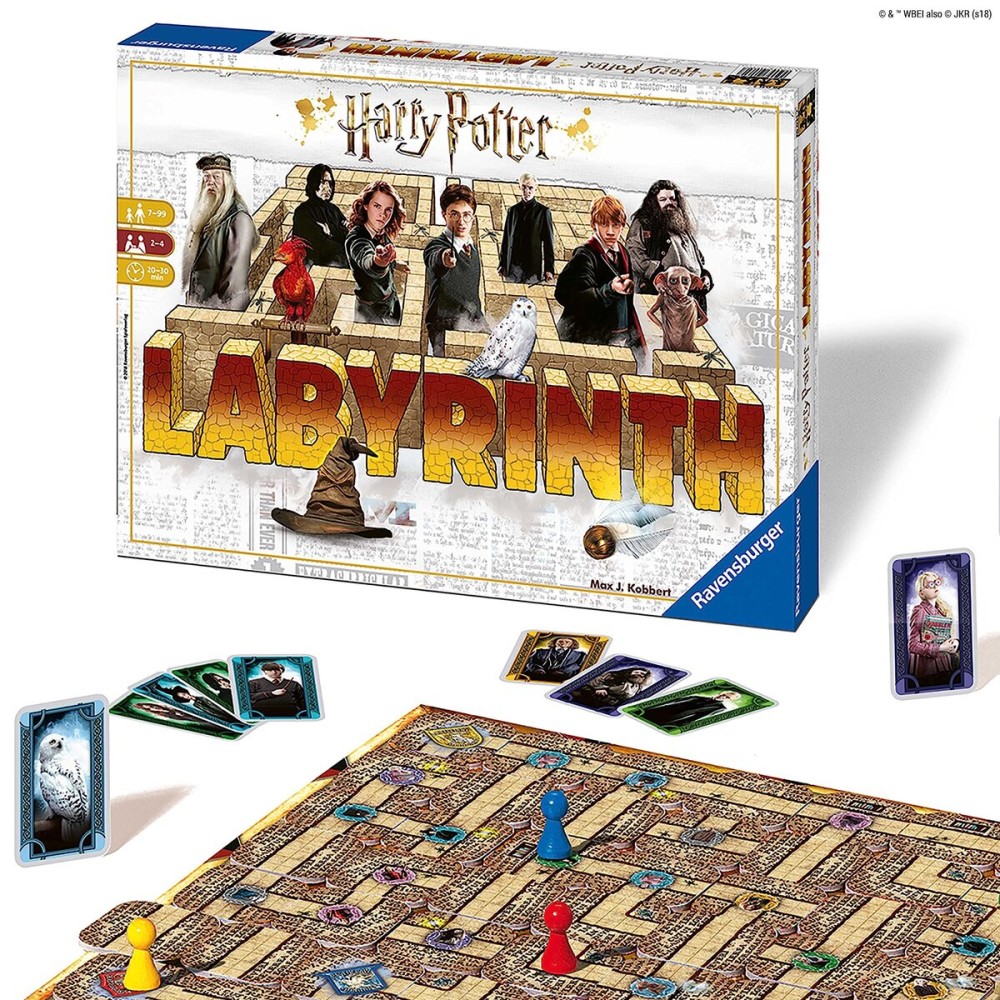 Ravensburger Harry Potter Labyrinth Board Game - A Strategic Maze Challenge for Family Nights - Great Birthday Gift - 2-4 Players - Kids Ages 7-10 and Older