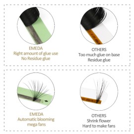 EMEDA Easy Fan Lash Extensions Volume Lash Extensions 03 05 07 C/D Curl 8-25mm Eyelash Extensions (0.07 C Curl 8-15mm Mix Tray) EMEDA Easy Fan Lash Extensions Volume Lash Extensions 03 05 07 C/D Curl 8-25mm Eyelash Extensions (0.07 C Curl 8-15mm Mix Tray)