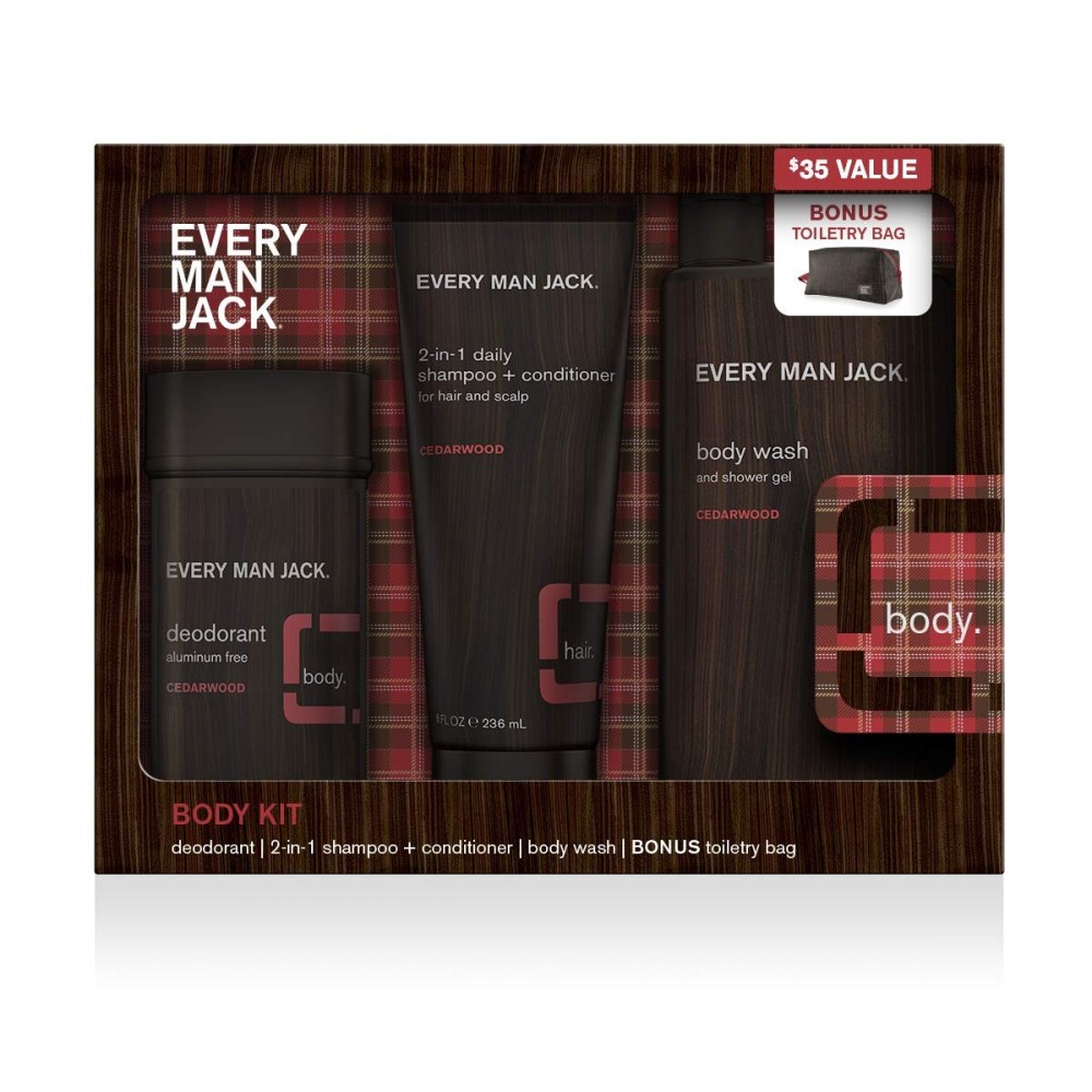 Every Man Jack Body Kit, Cedarwood Every Man Jack Body Kit, Cedarwood