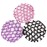 6Pcs Rhinestone Bun Cover Crochet Snood Hair Net Hair Accessories for Women Girls Ballet Dance Skating Random Color