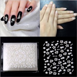 WOKOTO 90Pcs Self-Adhesive 3D Design Nail Art Sticker Colorful White Black Flower Fingernail Decals Nail Art Decoration Decals with 1 Pcs Anti-Static Tweezers WOKOTO 90Pcs Self-Adhesive 3D Design Nail Art Sticker Colorful White Black Flower Fingernail Decals Nail Art Decoration Decals with 1 Pcs Anti-Static Tweezers