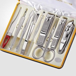 Korean Nail Clipper! World No. 1, Three Seven 777 Travel Manicure Pedicure Grooming Kit Set - Nail Clippers. Gift Sets Made in Korea, Since 1975