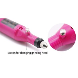 Yimart Electric Nail Drill - Portable Electric Nail Drill - Professional Nail File for Acrylic - Gel Nails Manicure Pedicure Polishing with 6Pcs Nail Drill Bits Nail Art Tools Kit Nail Drill Machine