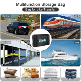 CamGo Folding Bike Travel Bag Bicycle Carrier Case Outdoors Cycling Transport Carrying Bag for 26inch Bikes (Black, 26 inch)