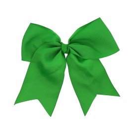 Green Jumbo Bow Clip with Tails Green Jumbo Bow Clip with Tails