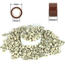 1000 Silicone Micro Link Rings 5mm Lined Beads Deadlocks for Hair Extensions Tool (1000Pcs(Pack of 1) (1000Pcs, Blonde) 1000 Silicone Micro Link Rings 5mm Lined Beads Deadlocks for Hair Extensions Tool (1000Pcs(Pack of 1) (1000Pcs, Blonde)