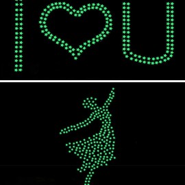 Unomor 216pcs Glow in The Dark Star Stickers, Luminous Wall Decals for Kids Rooms, Removable and Reusable, Easy Application for Ceiling and Wall Decor