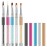 10 Piece Nail Art Brush Set - Silicone Tools, Foil Tool, Sculpture Pen, Dual-Tipped Carving Pen, Poly Gel Brushes