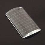 Honbay Arc Eyelash Extensions Tray Crystal Glass False Lashes Pallet Holder, 3.1x2x0.5inch