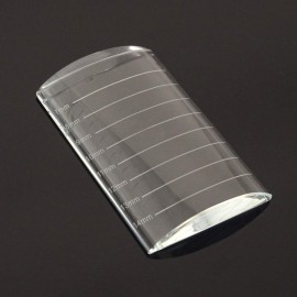 Honbay Arc Eyelash Extensions Tray Crystal Glass False Lashes Pallet Holder, 3.1x2x0.5inch