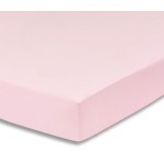Everyday Kids Fitted Crib Sheet, 100% Soft Breathable Microfiber Baby Sheet, Fits Standard Size Crib Mattress 28in x 52in, Pink Nursery Sheet