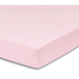 Everyday Kids Fitted Crib Sheet, 100% Soft Breathable Microfiber Baby Sheet, Fits Standard Size Crib Mattress 28in x 52in, Pink Nursery Sheet