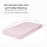 Everyday Kids Fitted Crib Sheet, 100% Soft Breathable Microfiber Baby Sheet, Fits Standard Size Crib Mattress 28in x 52in, Pink Nursery Sheet