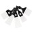 Folansy 5 Pcs Afro Comb Metal African American Pick Comb Hairdressing Styling Tool Hair Pick for Hair Styling black