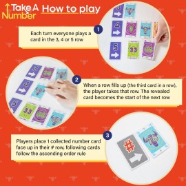 AMIGO Games Take 5 & Take a Number - Two Complete Games in One - Take 5 is The Classic 6 Nimmt! & Take a Number is Also Known as X Nimmt! - Classic Card Games for Kids & Adults Ages 8 & Older