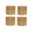 4PCS 5ML/5g/0.17oz Empty Refillable Eco Bamboo Shell PP Inner Cream Jars Bottles Container Sample Storage With Screw Cap for Cosmetic Lip Balm Creams Lotion Eye Cream Sample Packing Ointments