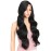 Joedir 30 inch Lace Front Long wavy Synthetic Hair Wigs for Women 130% Density wigs with Heat Resistant Fiber (Black)
