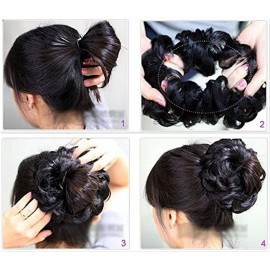 FUT Scrunchy Scrunchie Updo Hairpiece Messy Hair Bun Extensions Chignons Hair Piece