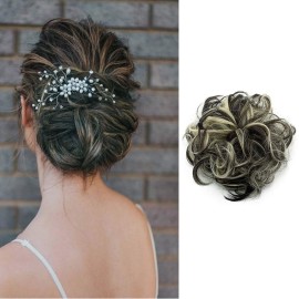 FUT Scrunchy Scrunchie Updo Hairpiece Messy Hair Bun Extensions Chignon Hair Piece