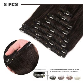 12 Remy Clip in Hair Extensions Human Hair Natural Black for Women Beauty - Long Silky Straight 8pcs 20clips Real Hair Extensions Clip In Human Hair (12 inch 100g 1B Natural Black) 12 Remy Clip in Hair Extensions Human Hair Natural Black for Women Beauty - Long Silky Straight 8pcs 20clips Real Hair Extensions Clip In Human Hair (12 inch 100g 1B Natural Black)