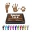 ReignDrop Ink Pad For Baby Footprint & Handprint - Creates Impressive Long Lasting Keepsake Stamp for Infant & Kids. Smudge Proof, Easy to Wipe Off Skin, Safe & Gentle Acid Free(Brown)