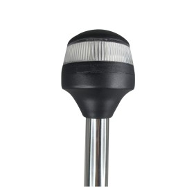 Pactrade Marine Boat LED Anchor All Round Light SS Pole Fold Down 25\'\'L 12V 2NM USCG A16 Certified