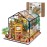 Rolife DIY Miniature Dollhouse Kit,Green House with Furniture and LED,Wooden Dollhouse Kit,Best Birthday and Valentine\'s Day Gift for Women and Girls