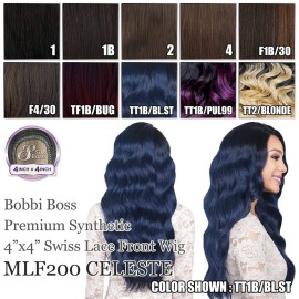 Bobbi Boss Premium Synthetic Swiss Lace Front Wig MLF200 CELESTE (FS1B/30)