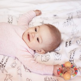 DreamShip Baby Blanket | 4-Layer Breathable Muslin | Hypoallergenic 100% Rayon | Baby Receiving Blankets | Perfect Shower Gift | Pre-Washed | for Newborns & Toddlers | 47x47 inch